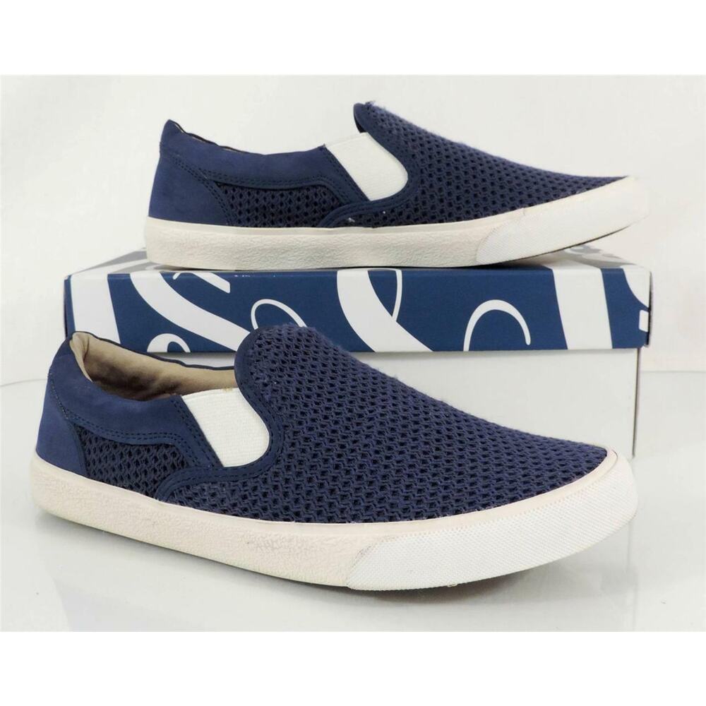 Lucky Brand Viah Slip On Sneaker Moroccan Blue Fisher Woven Size 10
